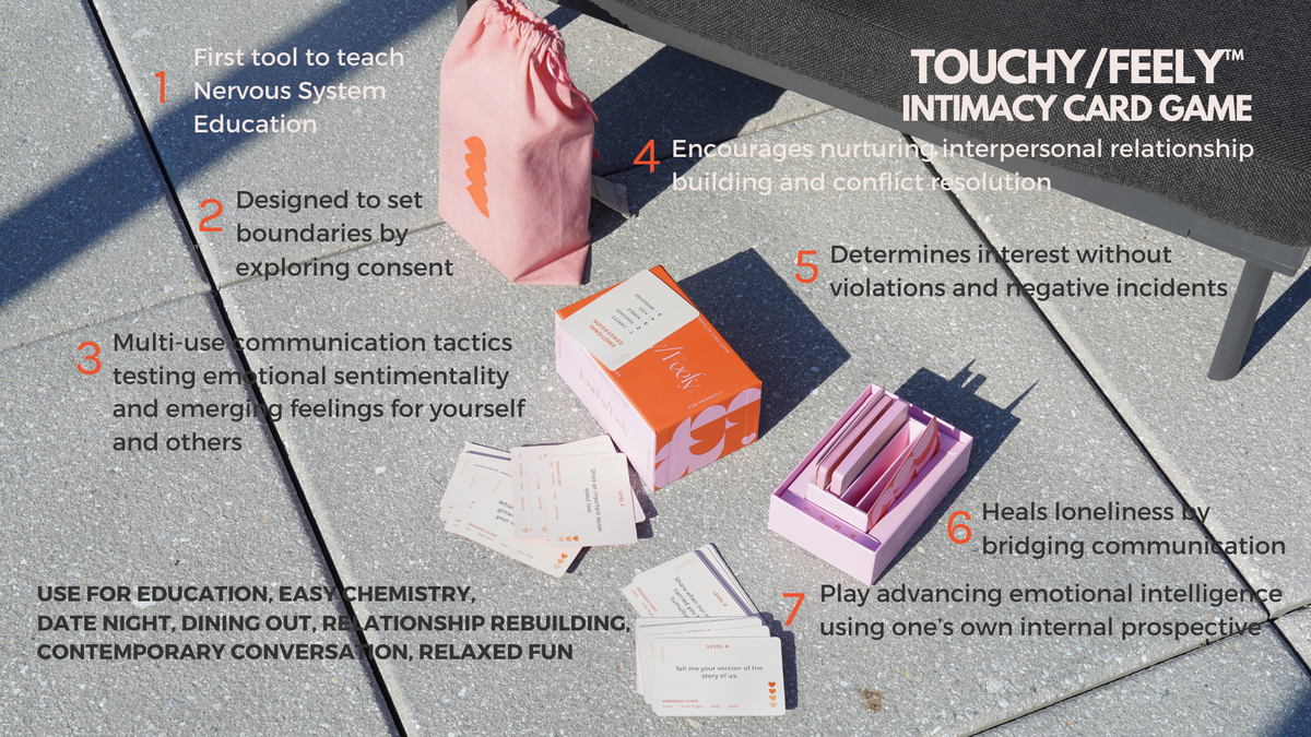 TOUCHY/FEELY intimacy card game (Not a Children’s Sensory Game)